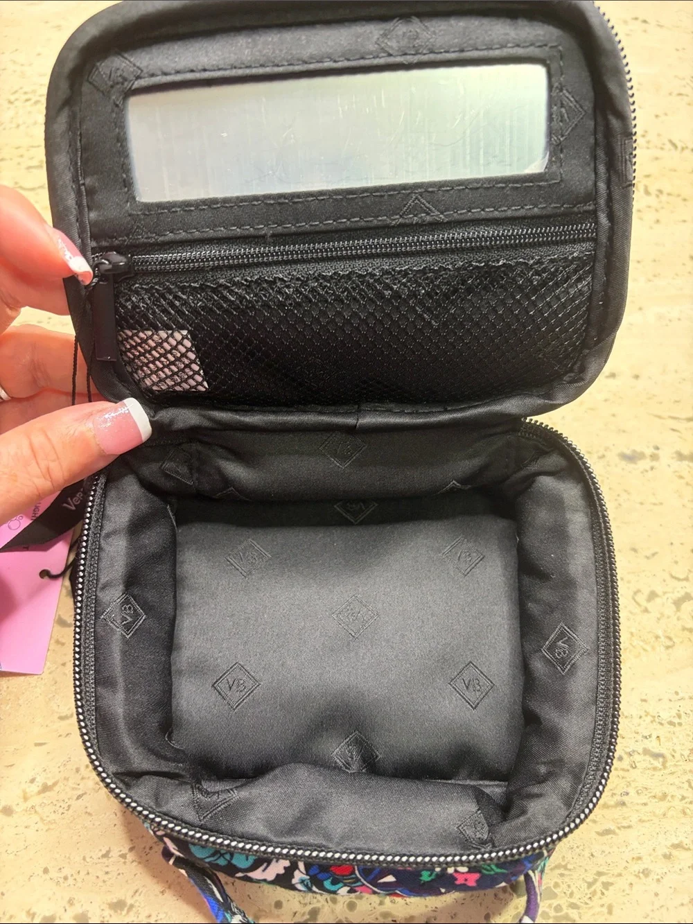 Vera Bradley Mini Makeup Case Stained Glass Medallion